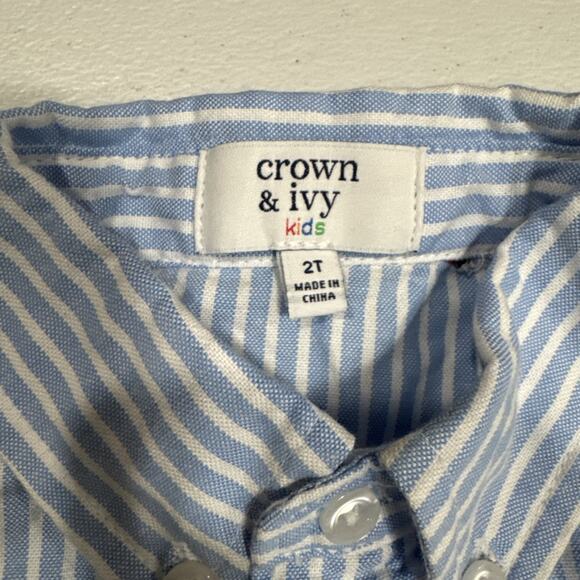 Lot of 3 Long Sleeve Dog Embroidered Button Up Shirt & Short Sleeve Tee Boys 2T - Picture 3 of 12